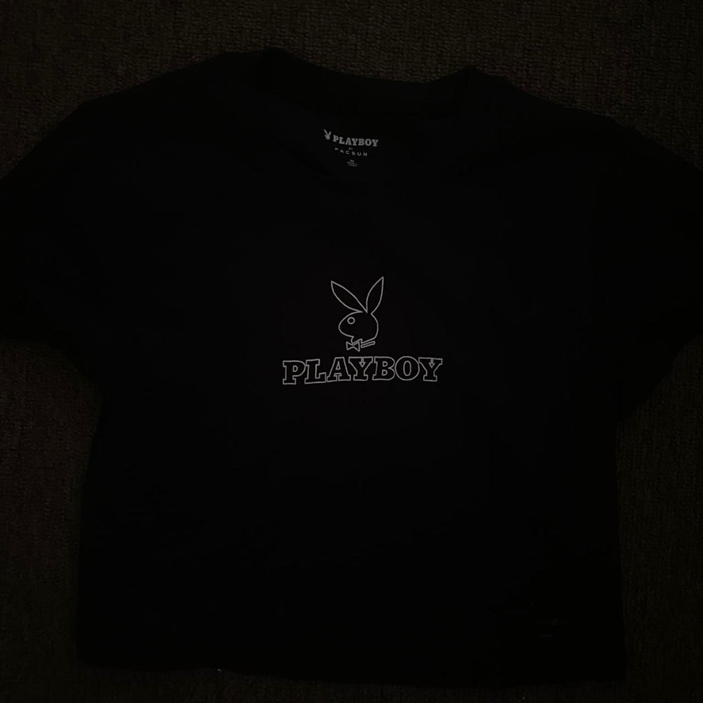PACSUN PLAYBOY CROPPED TEE🖤